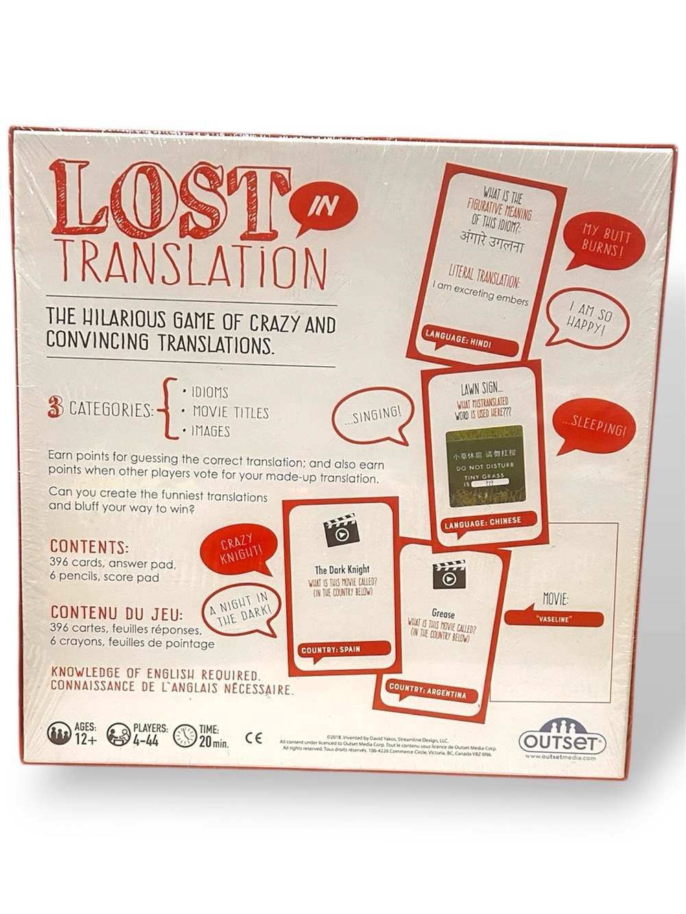 NEW Sealed Lost in Translation Outset Media Party Family Board Game Ages 12+ - Picture 2 of 6